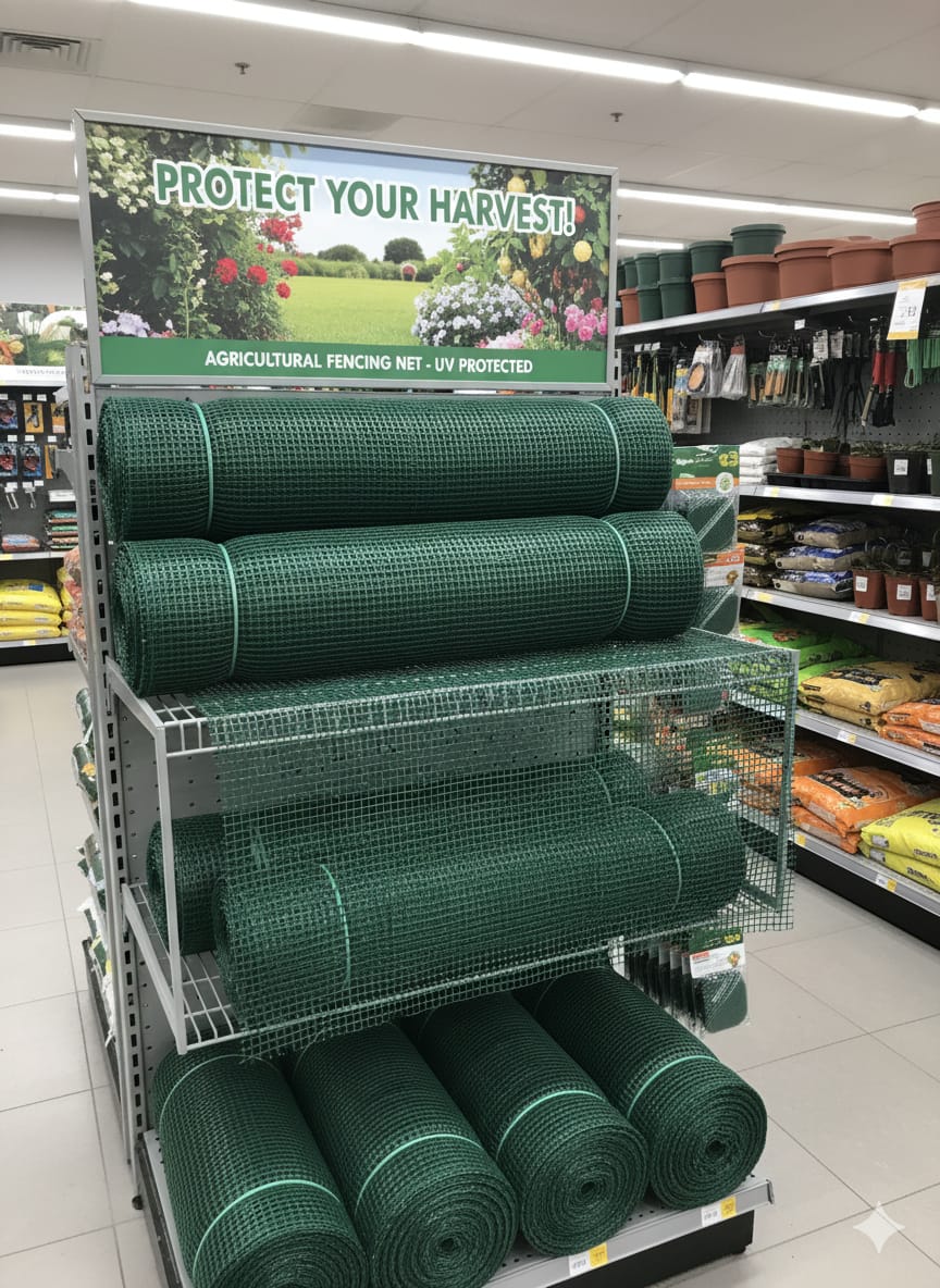 Garware Fencing Net – High-Quality Virgin HDPE Net for Farms, Gardens & Boundaries