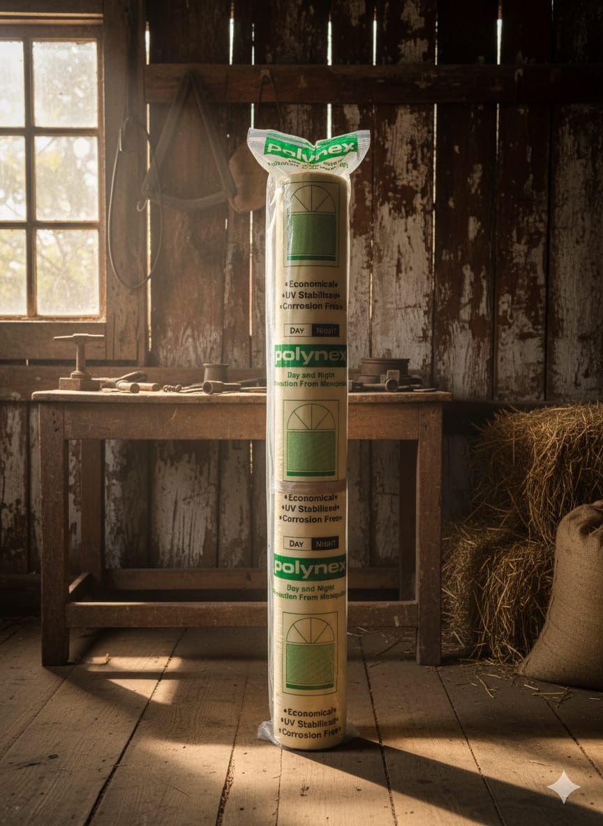 Polynex Nelton Mosquito Net (4ft x 15m) – Long-Lasting Anti-Mosquito Net for Homes, Gardens & Agriculture